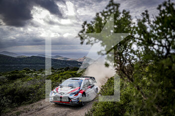 2020-10-10 - 17 OGIER Sebastien (FRA), INGRASSIA Julien (FRA), Toyota Yaris WRC, Toyota Gazoo Racing WRT, action during the 2020 Rally Italia Sardegna, 6th round of the 2020 FIA WRC Championship from October 8 to 11, 2020 at Alghero, Sardegna in Italy - Photo Paulo Maria / DPPI - RALLY DI SARDEGNA - 6TH ROUND OF THE 2020 FIA WRC CHAMPIONSHIP  - RALLY - MOTORS