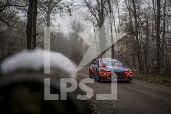 2020-12-03 - 08 TANAK Ott (EST), JARVEOJA Martin (EST), Hyundai i20 Coupe WRC, Hyundai Shell Mobis WRT, action during the 2020 ACI Rally Monza, 7th round of the 2020 FIA WRC Championship from December 3 to 8, 2020 at Monza, Brianza in Italy - Photo Grégory Lenormand / DPPI - 2020 ACI RALLY MONZA, 7TH ROUND OF THE FIA WRC CHAMPIONSHIP - THURSDAY - RALLY - MOTORS
