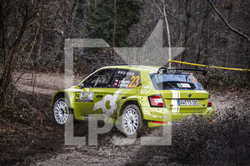 2020-12-03 - 23 Jan KOPECKY (CZE), Jan HLOUSEK (CZE), SKODA Fabia Evo, WRC 2, action during the 2020 ACI Rally Monza, 7th round of the 2020 FIA WRC Championship from December 3 to 8, 2020 at Monza, Brianza in Italy - Photo François Flamand / DPPI - 2020 ACI RALLY MONZA, 7TH ROUND OF THE FIA WRC CHAMPIONSHIP - THURSDAY - RALLY - MOTORS