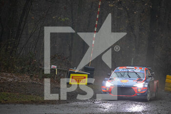 2020-12-04 - 08 TANAK Ott (EST), JARVEOJA Martin (EST), Hyundai i20 Coupe WRC, Hyundai Shell Mobis WRT, action during the 2020 ACI Rally Monza, 7th round of the 2020 FIA WRC Championship from December 3 to 8, 2020 at Monza, Brianza in Italy - Photo Grégory Lenormand / DPPI - 2020 ACI RALLY MONZA, 7TH ROUND OF THE FIA WRC CHAMPIONSHIP - FRIDAY - RALLY - MOTORS