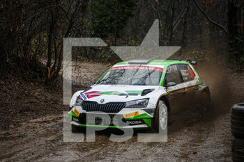 2020-12-04 - 34 Andreas MIKKELSEN (NOR), Anders JAEGER (NOR), SKODA FabiaWRC 3, action during the 2020 ACI Rally Monza, 7th round of the 2020 FIA WRC Championship from December 3 to 8, 2020 at Monza, Brianza in Italy - Photo François Flamand / DPPI - 2020 ACI RALLY MONZA, 7TH ROUND OF THE FIA WRC CHAMPIONSHIP - FRIDAY - RALLY - MOTORS