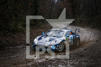 2020-12-04 - 91 Pierre RAGUES (FRA), Julien PESENTI (FRA), ALPINE A110, action during the 2020 ACI Rally Monza, 7th round of the 2020 FIA WRC Championship from December 3 to 8, 2020 at Monza, Brianza in Italy - Photo François Flamand / DPPI - 2020 ACI RALLY MONZA, 7TH ROUND OF THE FIA WRC CHAMPIONSHIP - FRIDAY - RALLY - MOTORS