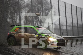 2020-12-04 - 27 SOLBERG Oliver, JOHNNSTON Aaron, SKODA Fabia Evo WRC3 during the 2020 ACI Rally Monza, 7th round of the 2020 FIA WRC Championship from December 3 to 8, 2020 at Monza, Brianza in Italy - Photo Grégory Lenormand / DPPI - 2020 ACI RALLY MONZA, 7TH ROUND OF THE FIA WRC CHAMPIONSHIP - FRIDAY - RALLY - MOTORS