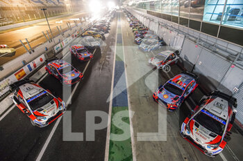 2020-12-06 - parc fermé during the 2020 ACI Rally Monza, 7th round of the 2020 FIA WRC Championship from December 3 to 8, 2020 at Monza, Brianza in Italy - Photo M. Bettiol / ACI Rally Monza / DPPI - 2020 ACI RALLY MONZA, 7TH ROUND OF THE FIA WRC CHAMPIONSHIP - SUNDAY - RALLY - MOTORS