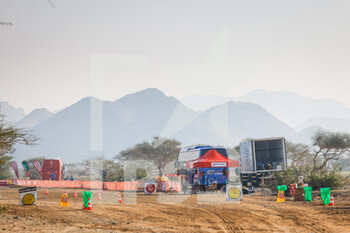 2021-01-02 - ass start during the Dakar 2021âs Prologue and start podium ceremony in Jeddah, Saudi Arabia on January 2, 2021 - Photo Frédéric Le Flocâh / DPPI - DAKAR 2021- PROLOGUE AND START PODIUM - RALLY - MOTORS