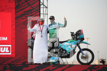 2021-01-02 - #70 Alghuneim Mishal (sau), KTM, Mishal Alghuneim, Original by Motul, Moto, Bike, action during the Dakar 2021âs Prologue and start podium ceremony in Jeddah, Saudi Arabia on January 2, 2021 - Photo Julien Delfosse / DPPI - DAKAR 2021- PROLOGUE AND START PODIUM - RALLY - MOTORS