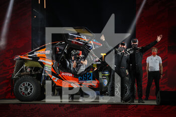 2021-01-02 - 392 Pinchedez Philippe (fra), Ferri Vincent (fra), Pinch Racing, Pinch Racing, Light Weight Vehicles Prototype - T3, action during the Dakar 2021âs Prologue and start podium ceremony in Jeddah, Saudi Arabia on January 2, 2021 - Photo Julien Delfosse / DPPI - DAKAR 2021- PROLOGUE AND START PODIUM - RALLY - MOTORS