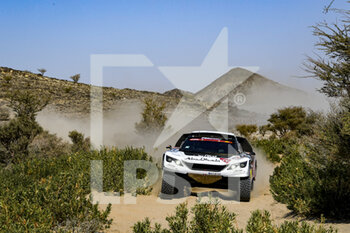2021-01-03 - #310 Al Qassimi Sheikh Khalid (are), Panseri Xavier (fra), Peugeot, PH Sport, Abu Dhabi Racing, Auto, action during the 1st stage of the Dakar 2021 between Jeddah and Bisha, in Saudi Arabia on January 3, 2021 - Photo Eric Vargiolu / DPPI - DAKAR 2021 - FIRST STAGE - JEDDAH - BISHA - RALLY - MOTORS
