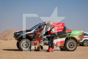 2021-01-06 - Al Rajhi Yazeed (sau), Toyota, Overdrive Toyota, Auto, portrait during the 4th stage of the Dakar 2021 between Wadi Al Dawasir and Riyadh, in Saudi Arabia on January 6, 2021 - Photo Florent Gooden / DPPI - DAKAR 2021 - 4TH STAGE - WADI AL DAWASIR - RIYADH - RALLY - MOTORS