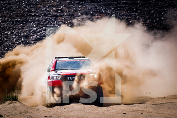 2021-01-06 - 346 Aljafla Khalid (are), Mirza Ali (are), Toyota, Sarab Racing, Auto, action during the 4th stage of the Dakar 2021 between Wadi Al Dawasir and Riyadh, in Saudi Arabia on January 6, 2021 - Photo Frédéric Le Floc'h / DPPI - DAKAR 2021 - 4TH STAGE - WADI AL DAWASIR - RIYADH - RALLY - MOTORS