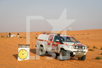 2021-01-07 - Organization ASO car during the 6th stage of the Dakar 2021 between Al Qaisumah and Ha'il, in Saudi Arabia on January 8, 2021 - Photo Antonin Vincent / DPPI - DAKAR 2021 - 5TH STAGE - RIYADH AND BURAYDAH - RALLY - MOTORS