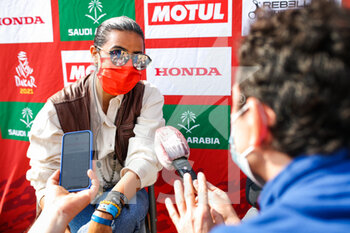 2021-01-09 - Alobaidan Mashael (sau), Saudian female driver who want to take part to the Dakar Rally in 2022 during the Rest Day of the Dakar 2021 in Ha'il, in Saudi Arabia on January 9, 2021 - Photo Julien Delfosse / DPPI - DAKAR 2021 - REST DAY - RALLY - MOTORS