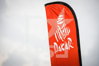 2021-01-09 - Dakar logo during the Rest Day of the Dakar 2021 in Ha'il, in Saudi Arabia on January 9, 2021 - Photo Antonin Vincent / DPPI - DAKAR 2021 - REST DAY - RALLY - MOTORS