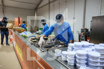2021-01-10 - Catering, ASO during the Rest Day of the Dakar 2021 in Ha'il, in Saudi Arabia on January 9, 2021 - Photo Antonin Vincent / DPPI - 7TH STAGE OF THE DAKAR 2021 BETWEEN HA'IL AND SAKAKA - RALLY - MOTORS