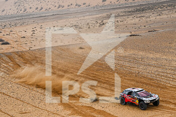 2021-01-10 - #314 Despres Cyril (fra), Horn Mike (swi), Peugeot, PH Sport, Abu Dhabi Racing, Auto, action during the 7th stage of the Dakar 2021 between Ha'il and Sakaka, in Saudi Arabia on January 10, 2021 - Photo Eric Vargiolu / DPPI - 7TH STAGE OF THE DAKAR 2021 BETWEEN HA'IL AND SAKAKA - RALLY - MOTORS