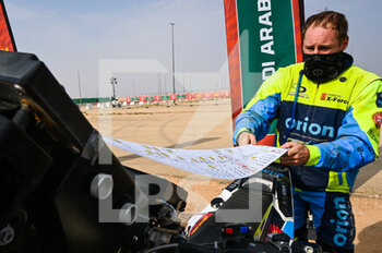 2021-01-10 - Michek Martin (cze), KTM, Orion - Moto Racing Group (MRG), Moto, Bike, portrait during the 7th stage of the Dakar 2021 between Ha'il and Sakaka, in Saudi Arabia on January 10, 2021 - Photo Eric Vargiolu / DPPI - 7TH STAGE OF THE DAKAR 2021 BETWEEN HA'IL AND SAKAKA - RALLY - MOTORS