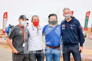 2021-01-15 - Quandt Sven, owner of Xraid Rallye Team, Castera David, Director of the Dakar Rally, Le Moenner Yan, ASO, portrait during the 12th stage of the Dakar 2021 between Yanbu and Jeddah, in Saudi Arabia on January 15, 2021 - Photo Frédéric Le Floc'h / DPPI - 12TH STAGE OF THE DAKAR 2021 BETWEEN YANBU AND JEDDAH - RALLY - MOTORS