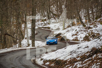 2021-01-21 - Ocon Esteban, (FRA), ALPINE A110S, action during the 2021 WRC World Rally Car Championship, Monte Carlo rally on January 20 to 24, 2021 at Monaco - Photo GrÃ©gory Lenormand / DPPI - 2021 WRC WORLD RALLY CAR CHAMPIONSHIP, MONTE CARLO - THURSDAY  - RALLY - MOTORS