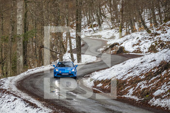 2021-01-21 - Ocon Esteban, (FRA), ALPINE A110S, action during the 2021 WRC World Rally Car Championship, Monte Carlo rally on January 20 to 24, 2021 at Monaco - Photo GrÃ©gory Lenormand / DPPI - 2021 WRC WORLD RALLY CAR CHAMPIONSHIP, MONTE CARLO - THURSDAY  - RALLY - MOTORS