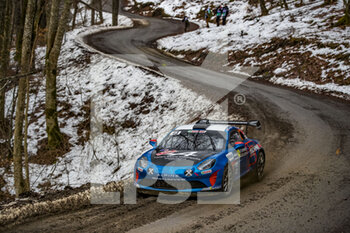 2021-01-21 - 43 Emmanuel GUIGOU (FRA), Alexandre CORIA (FRA), ALPINE A110, RGT RGT cars, action during the 2021 WRC World Rally Car Championship, Monte Carlo rally on January 20 to 24, 2021 at Monaco - Photo GrÃ©gory Lenormand / DPPI - 2021 WRC WORLD RALLY CAR CHAMPIONSHIP, MONTE CARLO - THURSDAY  - RALLY - MOTORS