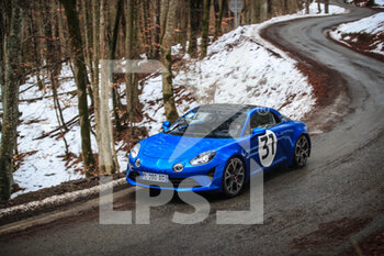2021-01-21 - 31 OCON Esteban (FRA), ALPINE A110S, action during the 2021 WRC World Rally Car Championship, Monte Carlo rally on January 20 to 24, 2021 at Monaco - Photo Gregory Lenormand / DPPI - 2021 WRC WORLD RALLY CAR CHAMPIONSHIP, MONTE CARLO - THURSDAY  - RALLY - MOTORS