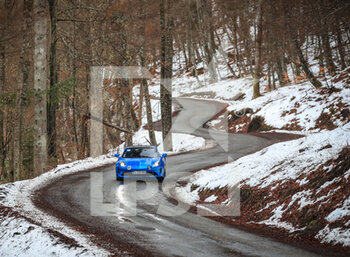 2021-01-21 - 31 OCON Esteban (FRA), ALPINE A110S, action during the 2021 WRC World Rally Car Championship, Monte Carlo rally on January 20 to 24, 2021 at Monaco - Photo Gregory Lenormand / DPPI - 2021 WRC WORLD RALLY CAR CHAMPIONSHIP, MONTE CARLO - THURSDAY  - RALLY - MOTORS