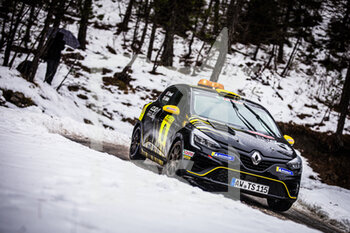 2021-01-22 - 00 Florian BERNARDI (FRA), Victor BELLOTTO (FRA), Renault Clio Rally 4, action during the 2021 WRC World Rally Car Championship, Monte Carlo rally on January 20 to 24, 2021 at Monaco - Photo Bastien Roux / DPPI - 2021 WRC WORLD RALLY CAR CHAMPIONSHIP, MONTE CARLO - FRIDAY - RALLY - MOTORS