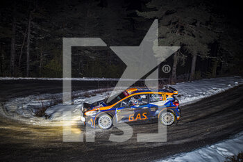 2021-01-22 - 39 Hermann NEUBAUER (AUT), Bernhard ETTEL (AUT), FORD Fiesta, RC2 Rally2, action during the 2021 WRC World Rally Car Championship, Monte Carlo rally on January 20 to 24, 2021 at Monaco - Photo GrÃ©gory Lenormand / DPPI - 2021 WRC WORLD RALLY CAR CHAMPIONSHIP, MONTE CARLO - FRIDAY - RALLY - MOTORS