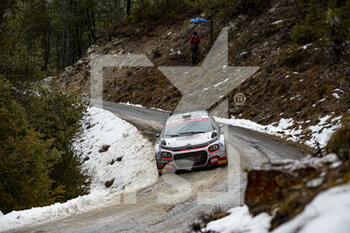 2021-01-22 - The 30 Yohan ROSSEL (FRA), Benoit FULCRAND (FRA), CITROEN C3 RC2 Rally2, action during the 2021 WRC World Rally Car Championship, Monte Carlo rally on January 20 to 24, 2021 at Monaco - Photo GrÃ©gory Lenormand / DPPI - 2021 WRC WORLD RALLY CAR CHAMPIONSHIP, MONTE CARLO - FRIDAY - RALLY - MOTORS