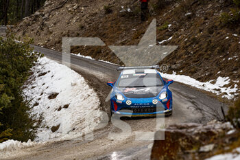 2021-01-22 - 43 Emmanuel GUIGOU (FRA), Alexandre CORIA (FRA), ALPINE A110, RGT RGT cars, action during the 2021 WRC World Rally Car Championship, Monte Carlo rally on January 20 to 24, 2021 at Monaco - Photo GrÃ©gory Lenormand / DPPI - 2021 WRC WORLD RALLY CAR CHAMPIONSHIP, MONTE CARLO - FRIDAY - RALLY - MOTORS