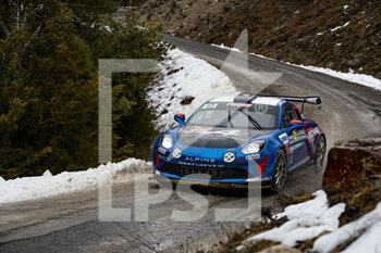 2021-01-22 - 43 Emmanuel GUIGOU (FRA), Alexandre CORIA (FRA), ALPINE A110, RGT RGT cars, action during the 2021 WRC World Rally Car Championship, Monte Carlo rally on January 20 to 24, 2021 at Monaco - Photo GrÃ©gory Lenormand / DPPI - 2021 WRC WORLD RALLY CAR CHAMPIONSHIP, MONTE CARLO - FRIDAY - RALLY - MOTORS