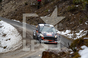 2021-01-22 - 56 Jerome CHAVANNE (FRA), Pierre BLOT (FRA), FORD Fiesta, RC2 Rally2, action during the 2021 WRC World Rally Car Championship, Monte Carlo rally on January 20 to 24, 2021 at Monaco - Photo GrÃ©gory Lenormand / DPPI - 2021 WRC WORLD RALLY CAR CHAMPIONSHIP, MONTE CARLO - FRIDAY - RALLY - MOTORS