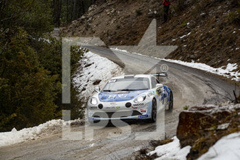 2021-01-22 - 42 Cedric ROBERT (FRA), Matthieu DUVAL (FRA), ALPINE A110, RGT RGT cars, action during the 2021 WRC World Rally Car Championship, Monte Carlo rally on January 20 to 24, 2021 at Monaco - Photo GrÃ©gory Lenormand / DPPI - 2021 WRC WORLD RALLY CAR CHAMPIONSHIP, MONTE CARLO - FRIDAY - RALLY - MOTORS
