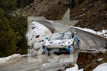 2021-01-22 - 46 Pierre RAGUES (FRA), Julien PESENTI (FRA), ALPINE A110, RGT RGT cars, action during the 2021 WRC World Rally Car Championship, Monte Carlo rally on January 20 to 24, 2021 at Monaco - Photo GrÃ©gory Lenormand / DPPI - 2021 WRC WORLD RALLY CAR CHAMPIONSHIP, MONTE CARLO - FRIDAY - RALLY - MOTORS