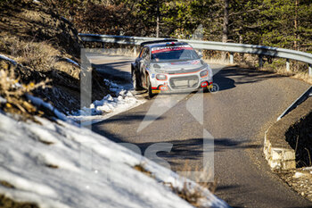 2021-01-24 - 30 Yohan ROSSEL (FRA), Benoit FULCRAND (FRA), CITROEN C3 RC2 Rally2, action during the 2021 WRC World Rally Car Championship, Monte Carlo rally on January 20 to 24, 2021 at Monaco - Photo GrÃ©gory Lenormand / DPPI - 2021 WRC WORLD RALLY CAR CHAMPIONSHIP, MONTE CARLO - SUNDAY - RALLY - MOTORS