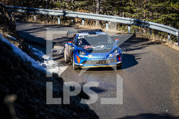 2021-01-24 - 43 Emmanuel GUIGOU (FRA), Alexandre CORIA (FRA), ALPINE A110, RGT RGT cars, action during the 2021 WRC World Rally Car Championship, Monte Carlo rally on January 20 to 24, 2021 at Monaco - Photo GrÃ©gory Lenormand / DPPI - 2021 WRC WORLD RALLY CAR CHAMPIONSHIP, MONTE CARLO - SUNDAY - RALLY - MOTORS