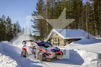 2021-02-27 - 07 Loubet Pierre-Louis (fra), Landais Vincent (fra), Hyundai 2C Competition, Hyundai i20 CoupÃ© WRC, action during the 2021 Arctic Rally Finland, 2nd round of the 2021 FIA WRC, FIA World Rally Car Championship, from February 26 to 28, 2021 in Rovaniemi, Lapland, Finland - Photo Nikos Katikis / DPPI - 2021 ARCTIC RALLY FINLAND, 2ND ROUND OF THE WRC, FIA WORLD RALLY CAR CHAMPIONSHIP - RALLY - MOTORS