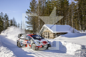 2021-02-27 - 01 Ogier SÃ©bastien (fra), Ingrassia Julien (fra), Toyota Gazoo Racing WRT, Toyota Yaris WRC, action during the 2021 Arctic Rally Finland, 2nd round of the 2021 FIA WRC, FIA World Rally Car Championship, from February 26 to 28, 2021 in Rovaniemi, Lapland, Finland - Photo Nikos Katikis / DPPI - 2021 ARCTIC RALLY FINLAND, 2ND ROUND OF THE WRC, FIA WORLD RALLY CAR CHAMPIONSHIP - RALLY - MOTORS