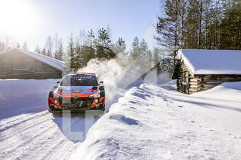 2021-02-27 - 11 Neuville Thierry (bel), Wydaeghe Martijn (bel), Hyundai Shell Mobis World Rally Team, Hyundai i20 CoupÃ© WRC, action during the 2021 Arctic Rally Finland, 2nd round of the 2021 FIA WRC, FIA World Rally Car Championship, from February 26 to 28, 2021 in Rovaniemi, Lapland, Finland - Photo Nikos Katikis / DPPI - 2021 ARCTIC RALLY FINLAND, 2ND ROUND OF THE WRC, FIA WORLD RALLY CAR CHAMPIONSHIP - RALLY - MOTORS