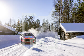 2021-02-27 - 42 Breen Craig (irl), Nagle Paul (irl), Hyundai Shell Mobis World Rally Team, Hyundai i20 CoupÃ© WRC, action during the 2021 Arctic Rally Finland, 2nd round of the 2021 FIA WRC, FIA World Rally Car Championship, from February 26 to 28, 2021 in Rovaniemi, Lapland, Finland - Photo Nikos Katikis / DPPI - 2021 ARCTIC RALLY FINLAND, 2ND ROUND OF THE WRC, FIA WORLD RALLY CAR CHAMPIONSHIP - RALLY - MOTORS