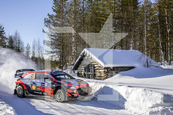 2021-02-27 - 08 Tanak Ott (est), Jarveoja Martin (fin), Hyundai Shell Mobis World Rally Team, Hyundai i20 CoupÃ© WRC, action during the 2021 Arctic Rally Finland, 2nd round of the 2021 FIA WRC, FIA World Rally Car Championship, from February 26 to 28, 2021 in Rovaniemi, Lapland, Finland - Photo Nikos Katikis / DPPI - 2021 ARCTIC RALLY FINLAND, 2ND ROUND OF THE WRC, FIA WORLD RALLY CAR CHAMPIONSHIP - RALLY - MOTORS