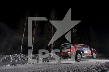 2021-02-27 - 08 Tanak Ott (est), Jarveoja Martin (fin), Hyundai Shell Mobis World Rally Team, Hyundai i20 CoupÃ© WRC, action during the 2021 Arctic Rally Finland, 2nd round of the 2021 FIA WRC, FIA World Rally Car Championship, from February 26 to 28, 2021 in Rovaniemi, Lapland, Finland - Photo Nikos Katikis / DPPI - 2021 ARCTIC RALLY FINLAND, 2ND ROUND OF THE WRC, FIA WORLD RALLY CAR CHAMPIONSHIP - RALLY - MOTORS
