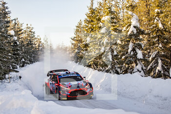 2021-02-28 - 07 Loubet Pierre-Louis (fra), Landais Vincent (fra), Hyundai 2C Competition, Hyundai i20 CoupÃ© WRC, action during the 2021 Arctic Rally Finland, 2nd round of the 2021 FIA WRC, FIA World Rally Car Championship, from February 26 to 28, 2021 in Rovaniemi, Lapland, Finland - Photo Nikos Katikis / DPPI - 2021 ARCTIC RALLY FINLAND, 2ND ROUND OF THE WRC, FIA WORLD RALLY CAR CHAMPIONSHIP - RALLY - MOTORS