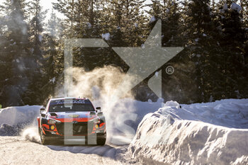 2021-02-28 - 08 Tanak Ott (est), Jarveoja Martin (fin), Hyundai Shell Mobis World Rally Team, Hyundai i20 CoupÃ© WRC, action during the 2021 Arctic Rally Finland, 2nd round of the 2021 FIA WRC, FIA World Rally Car Championship, from February 26 to 28, 2021 in Rovaniemi, Lapland, Finland - Photo Nikos Katikis / DPPI - 2021 ARCTIC RALLY FINLAND, 2ND ROUND OF THE WRC, FIA WORLD RALLY CAR CHAMPIONSHIP - RALLY - MOTORS
