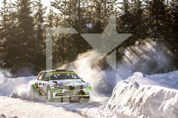 2021-02-28 - 20 Mikkelsen Andreas (nor), Floene Ola (nor), Toksport WRT, Skoda Fabia Evo, action during the 2021 Arctic Rally Finland, 2nd round of the 2021 FIA WRC, FIA World Rally Car Championship, from February 26 to 28, 2021 in Rovaniemi, Lapland, Finland - Photo Nikos Katikis / DPPI - 2021 ARCTIC RALLY FINLAND, 2ND ROUND OF THE WRC, FIA WORLD RALLY CAR CHAMPIONSHIP - RALLY - MOTORS