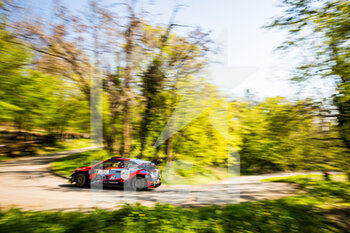 2021-04-22 - 07 Loubet Pierre-Louis (fra), Landais Vincent (fra), Hyundai 2C Competition, Hyundai i20 Coupé WRC, action during the 2021 Croatia Rally, 3rd round of the 2021 FIA WRC, FIA World Rally Car Championship, from April 22 to 25, 2021 in Zagreb, Croatia - Photo Bastien Roux / DPPI - 2021 CROATIA RALLY, 3RD ROUND OF THE 2021 FIA WRC, WORLD RALLY CAR CHAMPIONSHIP - RALLY - MOTORS