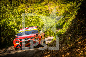 2021-04-22 - 24 Ostberg Mads (nor), Eriksen Torstein (nor), TRT World Rally Team, Citroen C3, action during the 2021 Croatia Rally, 3rd round of the 2021 FIA WRC, FIA World Rally Car Championship, from April 22 to 25, 2021 in Zagreb, Croatia - Photo Bastien Roux / DPPI - 2021 CROATIA RALLY, 3RD ROUND OF THE 2021 FIA WRC, WORLD RALLY CAR CHAMPIONSHIP - RALLY - MOTORS