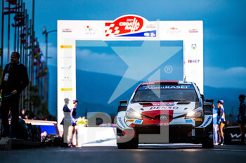 2021-04-22 - 01 Ogier Sébastien (fra), Ingrassia Julien (fra), Toyota Gazoo Racing WRT, Toyota Yaris WRC, podium during the 2021 Croatia Rally, 3rd round of the 2021 FIA WRC, FIA World Rally Car Championship, from April 22 to 25, 2021 in Zagreb, Croatia - Photo Bastien Roux / DPPI - 2021 CROATIA RALLY, 3RD ROUND OF THE 2021 FIA WRC, WORLD RALLY CAR CHAMPIONSHIP - RALLY - MOTORS