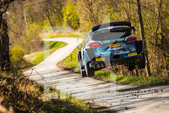 2021-04-23 - 44 Greensmith Gus (gbr), Edmondson Elliot (gbr), M-Sport Ford World Rally Team, Ford Fiesta WRC, action during the 2021 Croatia Rally, 3rd round of the 2021 FIA WRC, FIA World Rally Car Championship, from April 22 to 25, 2021 in Zagreb, Croatia - Photo Bastien Roux / DPPI - 2021 CROATIA RALLY, 3RD ROUND OF THE FIA WRC, WORLD RALLY CAR CHAMPIONSHIP - RALLY - MOTORS