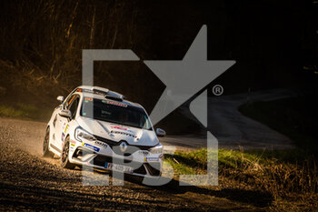 2021-04-23 - 80 Paugeot Pascal (fra), Bellavarde Mélodie (fra), Renault Clio RS Line, action during the 2021 Croatia Rally, 3rd round of the 2021 FIA WRC, FIA World Rally Car Championship, from April 22 to 25, 2021 in Zagreb, Croatia - Photo Bastien Roux / DPPI - 2021 CROATIA RALLY, 3RD ROUND OF THE FIA WRC, WORLD RALLY CAR CHAMPIONSHIP - RALLY - MOTORS